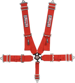 G-FORCE Racing Gear 7000RD PRO 5PT PD- LAP IND-SHLD CAM RED