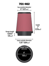 Load image into Gallery viewer, AIRAID 701-462 Universal Air Filter