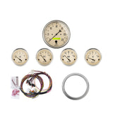 AutoMeter 7034-AB DIRECT FIT DASH KIT, CHEVY CAR 59-60, MPH/FUEL/OILP/WTMP/BAT, AB