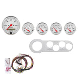 AutoMeter 7042-AW DIRECT FIT DASH KIT, CHEVY CAR 53-54, MPH/FUEL/OILP/WTMP/BAT, AW