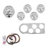 AutoMeter 7046-OTW DIRECT FIT DASH KIT, FORD TRUCK 48-50, MPH/FUEL/OILP/WTMP/BAT, OTW