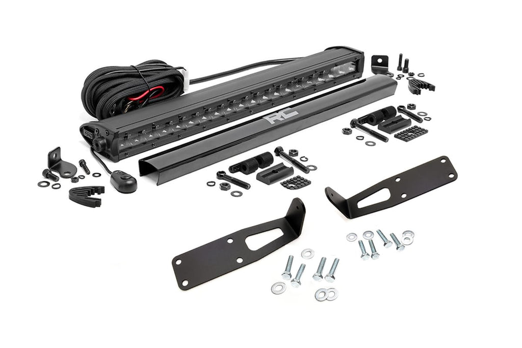 LED Light Kit | Bumper Mount | 20" Black Single Row | Ram 2500 (03-18)/3500 (03-18) 