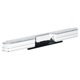 Westin 71000 Diamondstep Universal Rear Bumper; Chrome; Mount Kit Required;