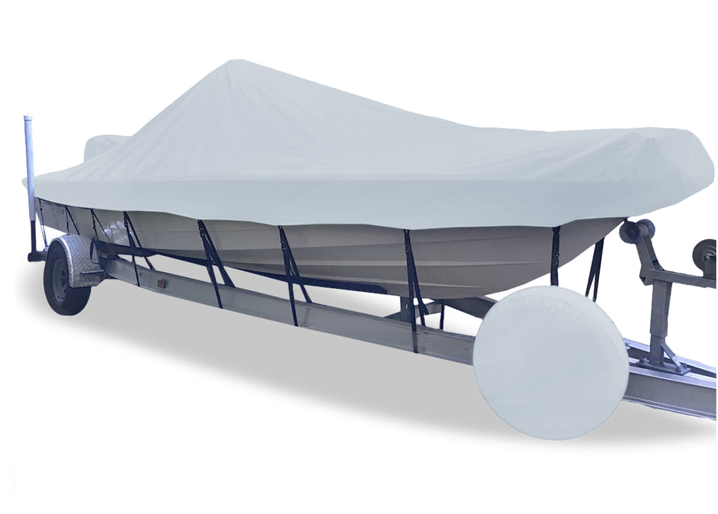 CARVER 71218P-10 BOAT COVER  SKIFF-18  PG GRAY