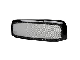 Armordillo USA 7161399 2002-2005 Dodge Ram 1500 Studded Mesh Grille - Gloss Black.