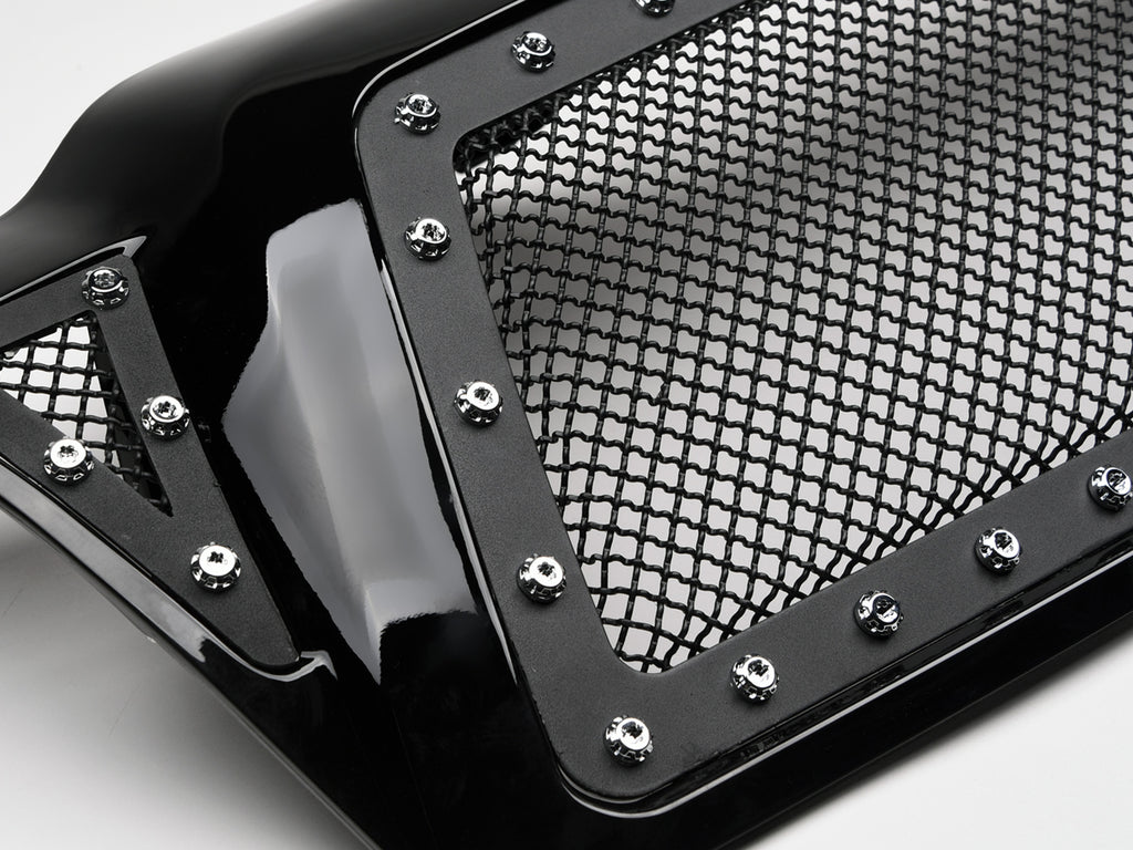 Armordillo USA 7161443 2005-2011 Toyota Tacoma Studded Mesh Grille - Gloss Black.