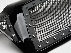 Armordillo USA 7161443 2005-2011 Toyota Tacoma Studded Mesh Grille - Gloss Black.