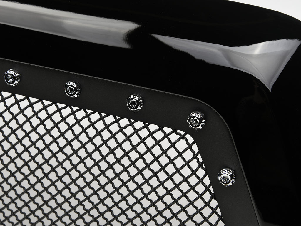 Armordillo USA 7161443 2005-2011 Toyota Tacoma Studded Mesh Grille - Gloss Black.