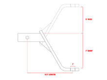 Load image into Gallery viewer, Armordillo USA 7161528 7" Drop Down Hitch For 2" Receiver.