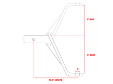 Load image into Gallery viewer, Armordillo USA 7161535 9" Drop Down Hitch For 2" Receiver.
