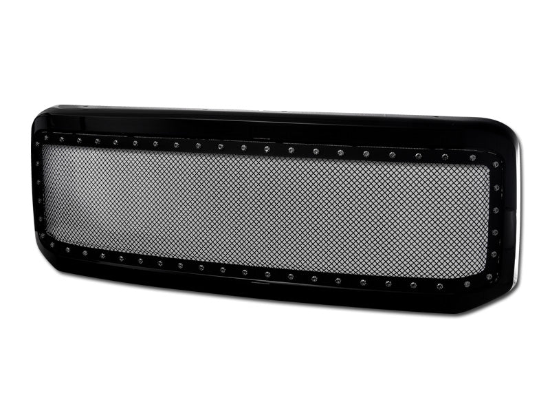 Armordillo USA 7165274 Rivet Mesh Gloss Black ABS  Shell / Metal Mesh Grille