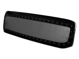 Armordillo USA 7165281 Rivet Mesh Gloss Black ABS ABS Shell / Metal Mesh Grille