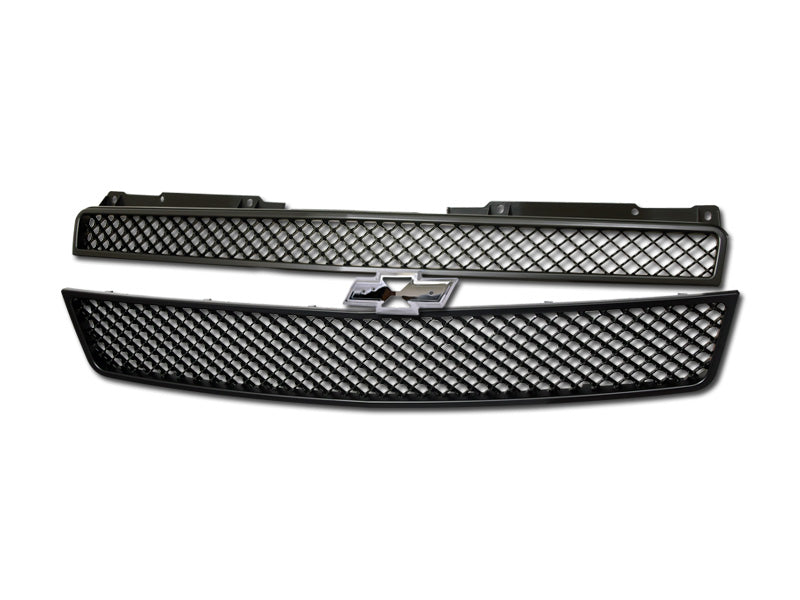 Armordillo USA 7166004 2007-2012 Chevy Tahoe 2Pcs Mesh Style Front Grille (Matte Black)