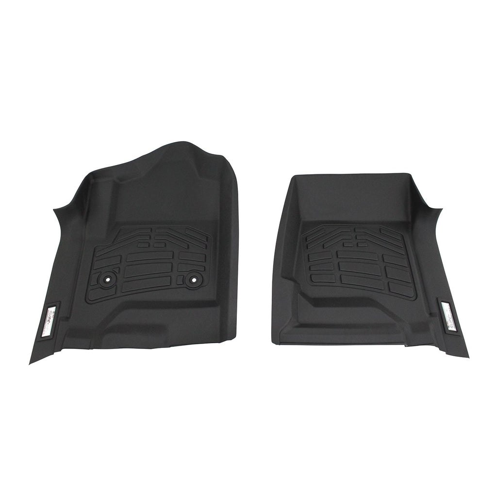 Westin 72-110052 Sure-Fit Floor Liner; Black; Front; 2 pc.; For Double Cab;