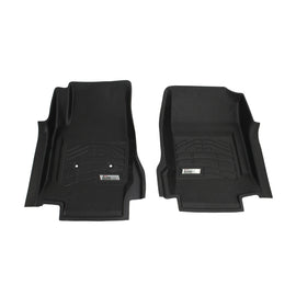 Westin 72-110074 Sure-Fit Floor Liner; Black; Front; 2 pc.; For Double Cab;