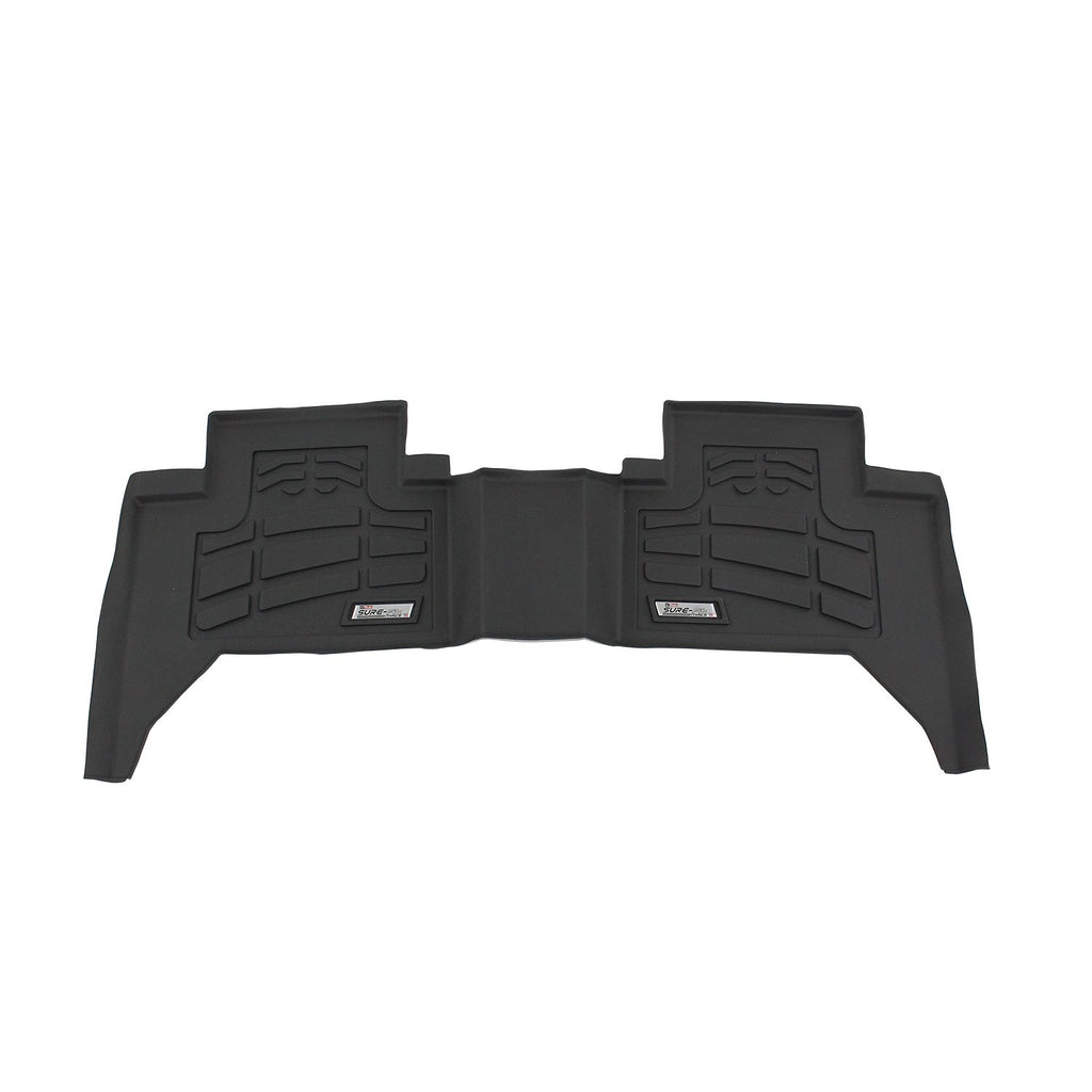 Westin 72-113073 Sure-Fit Floor Liner; Black; Rear; For Double Cab;