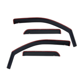 Westin 72-35493 In-Channel Wind Deflector; 4 pc.; Smoke; For Quad Cab;