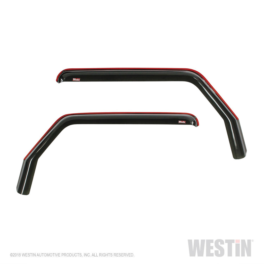 Westin 72-51467 In-Channel Wind Deflector; Front; 2 pc.; Smoke;