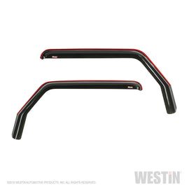 Westin 72-51467 In-Channel Wind Deflector; Front; 2 pc.; Smoke;