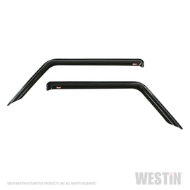 Westin 72-51468 Slim Wind Deflector; Front; 2 pc.; Smoke;