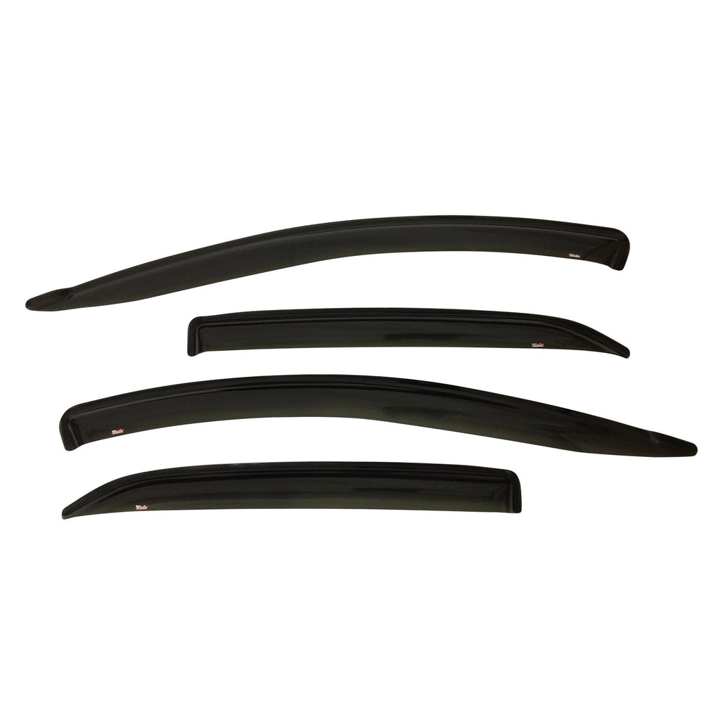 Westin 72-88448 Slim Wind Deflector; 4 pc.; Smoke;