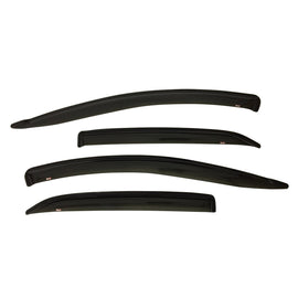 Westin 72-88448 Slim Wind Deflector; 4 pc.; Smoke;