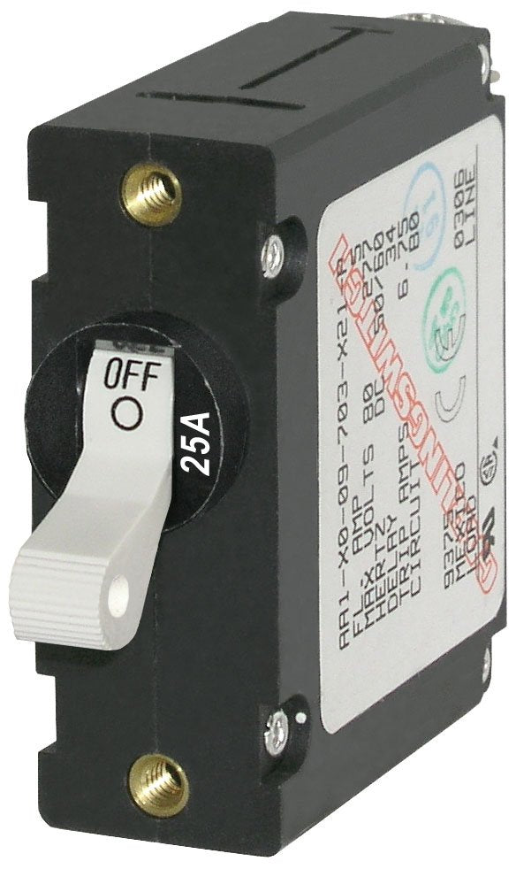 BLUE SEA 7218-BSS CIRCUIT BREAKER AA1TOGGLE 25A WHT