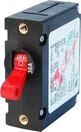 BLUE SEA 7221-BSS CIRCUIT BREAKER AA1TOGGLE 30A RED