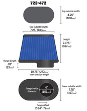 Load image into Gallery viewer, AIRAID 723-472 Universal Air Filter