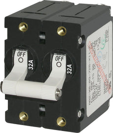 BLUE SEA 7295-BSS CIRCUIT BREAKER AA2TOGGLE 32A WHT