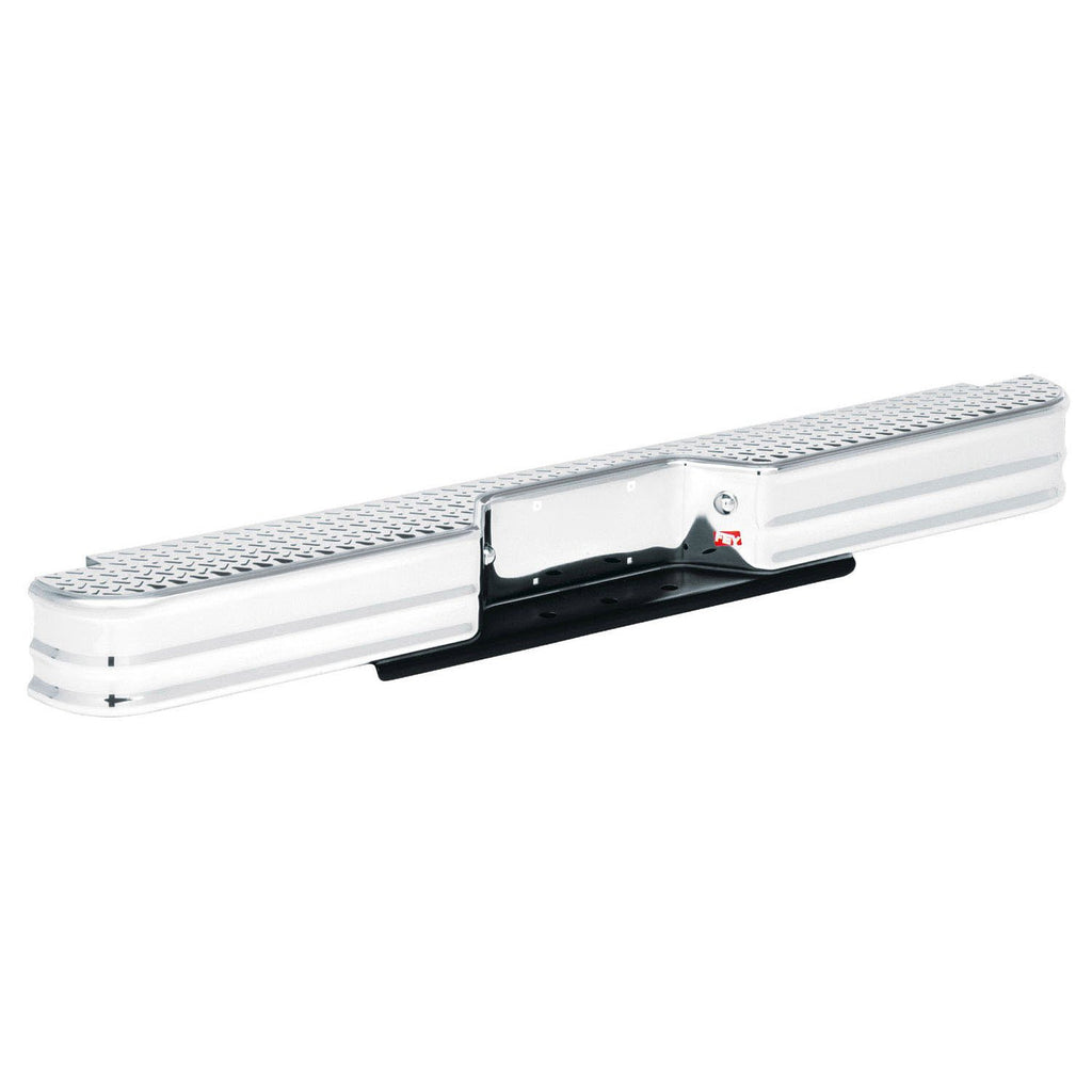 Westin 73000 Diamondstep Universal Rear Bumper; Chrome; Mount Kit Required;