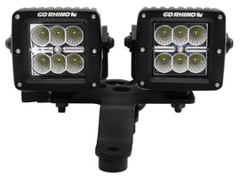 Go Rhino 730230T XE Windshield Cowl Light Mounts for Jeep JL/JT - Fits Dual 3x3 Cubes