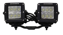 Load image into Gallery viewer, Go Rhino 731030T XE Hood Hinge Light Mounts for Jeep JL/JT - Fits two 3x3 Cubes