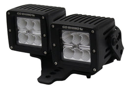 Go Rhino 731230T XE Hood Hinge Light Mounts for Jeep JL/JT - Fits 3x3 Dual Cube Offset