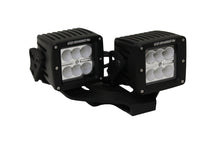 Load image into Gallery viewer, Go Rhino 732231T XE Center Hood Light Mounts for Jeep JL/JT - Fits Dual 3x3 Cubes, offset mount