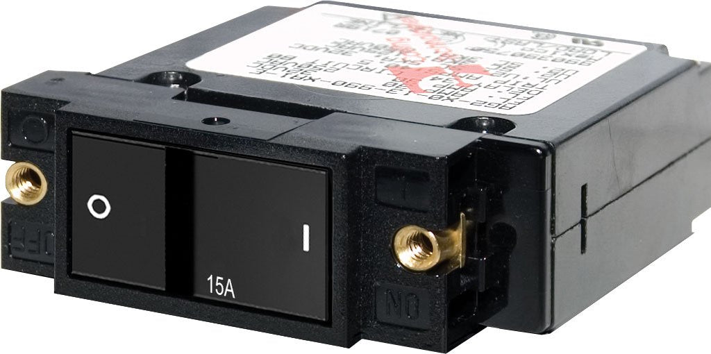 BLUE SEA 7403-BSS CIRCUIT BREAKER SC1 FLAT ROCKER 15A