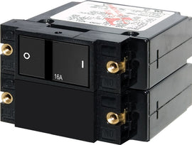 BLUE SEA 7412-BSS CIRCUIT BREAKER A2 FLAT ROCKER 16A