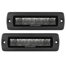 Load image into Gallery viewer, Go Rhino 750300621FBF Blackout Series - SIXLINE 6-LED Flood Lights with Flush Mount, Pair