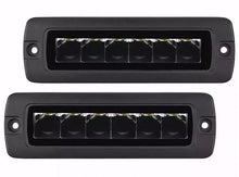 Load image into Gallery viewer, Go Rhino 750300621SBF Blackout Series - SIXLINE 6-LED Flood Lights with Flush Mount, Pair