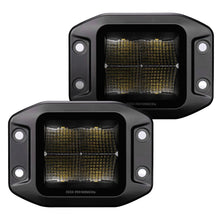 Load image into Gallery viewer, Go Rhino 750400321FCF Blackout Series - CUBEIT 3x3 LED Cube Flood Lights with Flush Mount, Pair