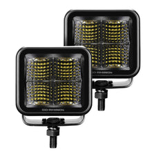 Load image into Gallery viewer, Go Rhino 750400321FCS Blackout Series - CUBEIT 3x3 LED Cube Flood Lights, Pair