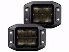 Load image into Gallery viewer, Go Rhino 750400321SCF Blackout Series - CUBEIT 3x3 LED Cube Spot Lights with Flush Mount, Pair