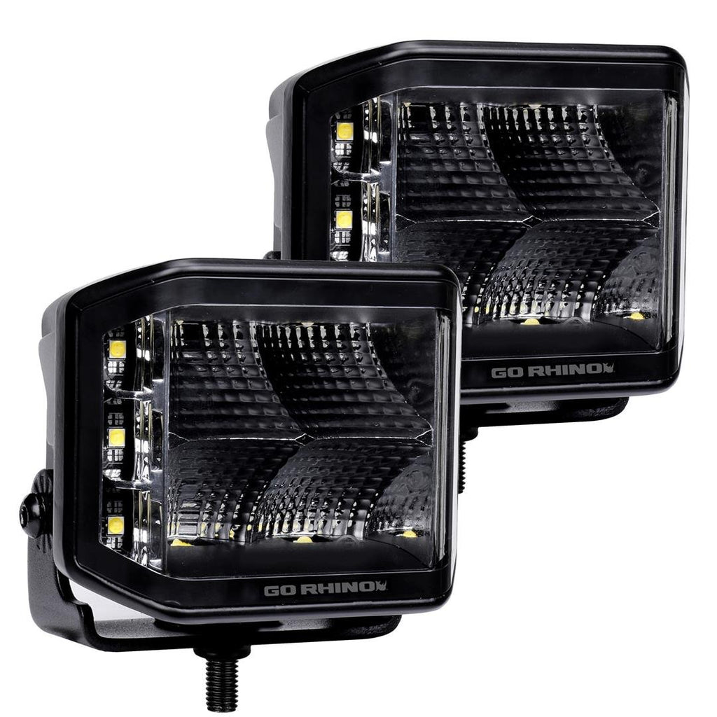 Go Rhino 750700321FCS Available in spot or flood optics, these lights emit a bright white 5700K beam.