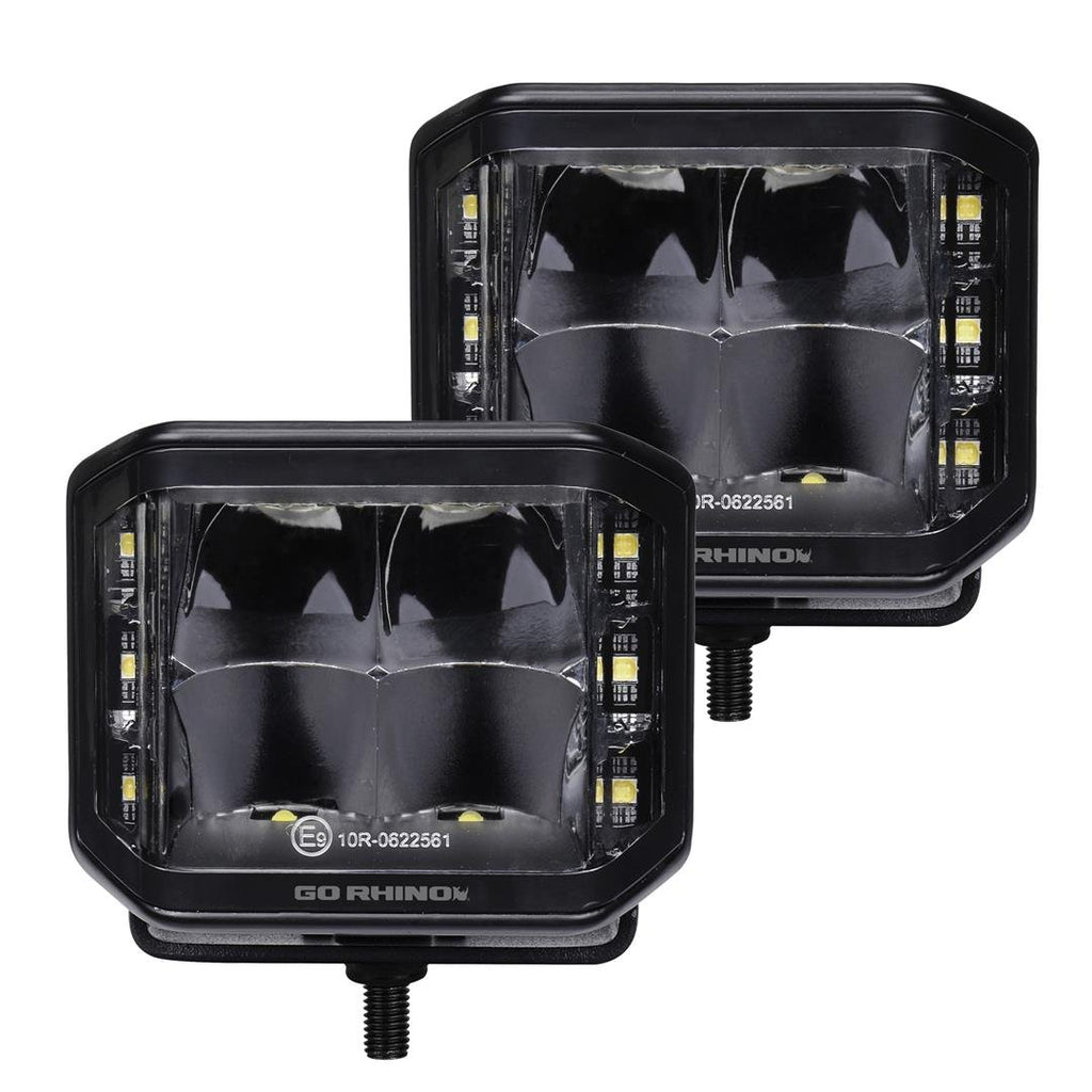 Go Rhino 750700321SCS Available in spot or flood optics, these lights emit a bright white 5700K beam.