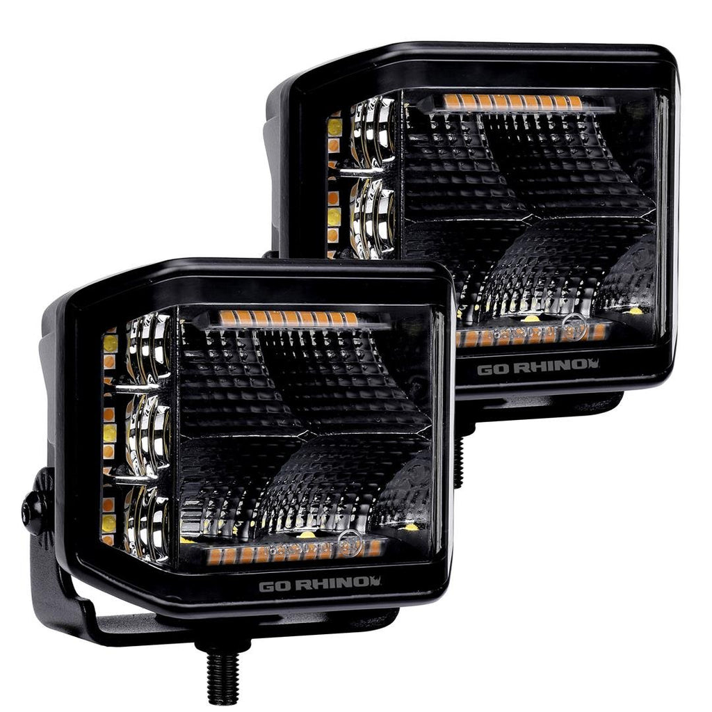 Go Rhino 750700322FCS Available in spot or flood optics, these lights emit a bright white 5700K beam.