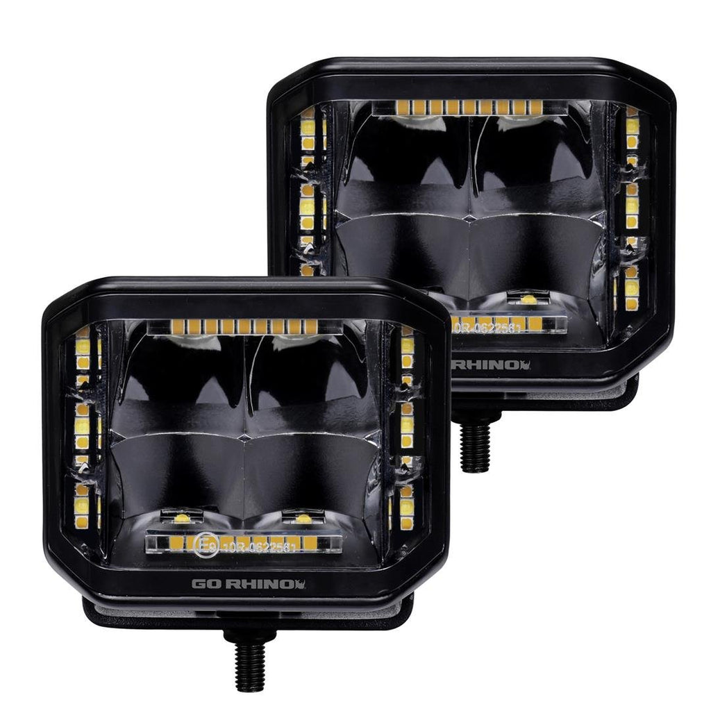 Go Rhino 750700322SCS Available in spot or flood optics, these lights emit a bright white 5700K beam.