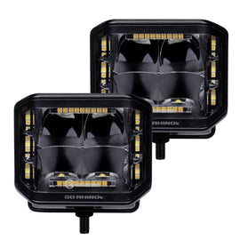 Go Rhino 750700322SCS Available in spot or flood optics, these lights emit a bright white 5700K beam.