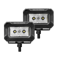 Load image into Gallery viewer, Go Rhino 751003023FBS Bright Series - 3x2 Rectangular LED Flood Lights, Pair