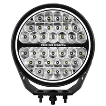 Load image into Gallery viewer, Go Rhino 751700911DRS Blackout Series - MAXROUND 9" Round LED Driving Light w/Daytime Running Lights