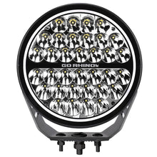 Load image into Gallery viewer, Go Rhino 751700911SRS Blackout Series - MAXROUND 9" Round LED Spot Light w/Daytime Running Lights